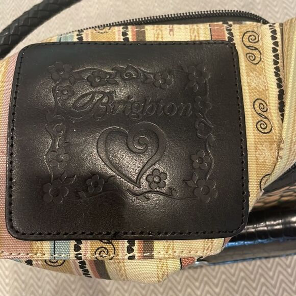 Brighton Vintage Woven Raffia Straw and Leather Trim Shoulder Purse - Picture 7 of 7